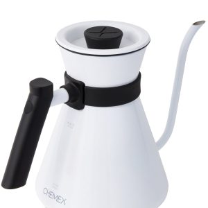 White Stainless Steel Gooseneck Chettle®